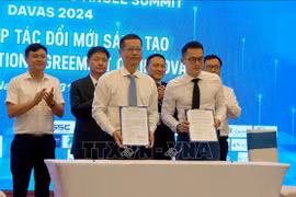 岘港市科学技术局与KILSA Global合作协议签字仪式。图自越通社