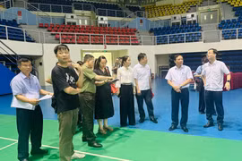 组委会考察广宁体育联合园区。图自《广宁报》