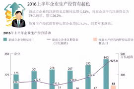 2016年上半年企业生产经营有起色。