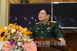 越南高级军事代表团对老挝进行正式访问
