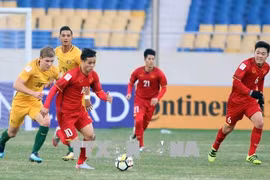 2018年U23亚洲杯D组：越南U23足球队1-0击败澳大利亚U23足球队