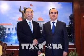 胡志明市领导会见中国共产党代表团