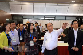 越南政府总理阮春福出席GMS-6和CLV-10彩排活动