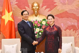 国会主席阮氏金银会见缅甸联邦议会副议长艾达昂