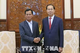越南国家主席陈大光会见老挝公安部副部长