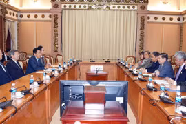 胡志明市领导会见日本自由民主党代理秘书长