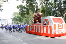 越南举行集会 响应世界无烟日和国家无烟周