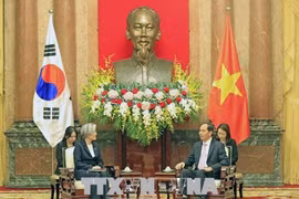 越南国家主席陈大光会见韩国外长康京和