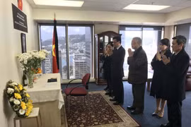 越南驻印度、新西兰、以色列大使馆举行仪式送别陈大光主席