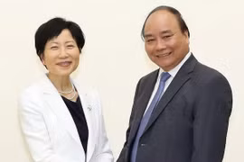 越南政府总理阮春福会见全球环境基金首席执行官兼主席石井菜穗子