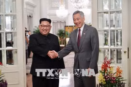  “特金会”前夕：李显龙会见金正恩 新加坡外交部发表声明