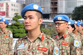 越南参加联合国维和行动 履行国际人道主义崇高的使命