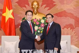 越南-日本友好议员小组主席范明政会见日本客人