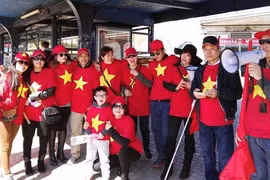旅外越南人为U23球队的胜利而感到无比自豪