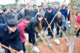 越南国会主席阮氏金银出席海阳省植树节启动仪式