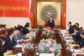 国会主席阮氏金银与清化省省委常务委员会举行工作座谈会