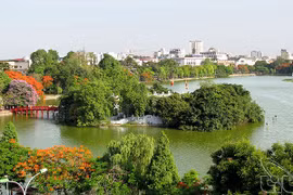 越南首都河内参加世界领先城市目的地奖的竞选