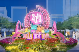 2019己亥年春节阮惠花街以“胡志明市渴望飞得更远” 为主题