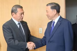 越南公安部部长会见日本国家公安委员长与国家警察机构司令