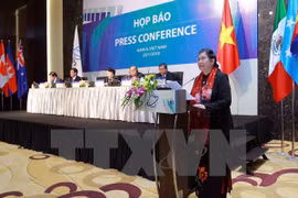 亚太议会论坛第26届年会结果的新闻发布会在河内召开