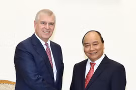 阮春福会见英国约克公爵安德鲁王子