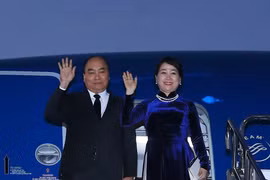 阮春福抵达日本首都东京 开始出席第十届日本与湄公河流域国家峰会之行
