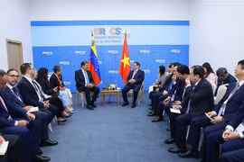 范明政总理会见委内瑞拉总统马杜罗。图自越通社