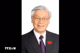 越南共产党中央委员会总书记阮富仲。图自越通社