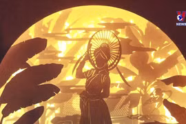 通过3D纸灯作品激发越南文化活力