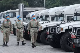 组图：越南一号工兵队可随时启程执行联合国维和任务
