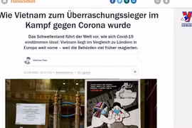德国媒体：越南是全球抗击新冠肺炎疫情的少数亮点之一 
