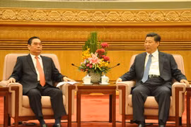 越共中央总书记阮富仲特使黎鸿英会见了中共中央总书记、中国国家主席习近平