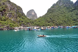  越南广宁省万门渔村