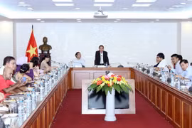 越南通讯社总经理阮德利会见时发表讲话