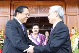 越共中央总书记阮富仲与越共中央总书记阮富仲