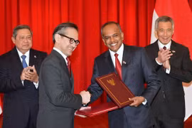 印度尼西亚和新加坡所就双方新加坡海峡东边海域划界问题达成协议