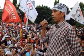 印尼第一大党民主斗争党总统候选人佐科