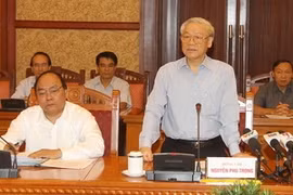 越共中央总书记阮富仲在会议开幕仪式上发表讲话