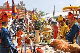 在李山岛县举行的黄沙宾替身祭礼