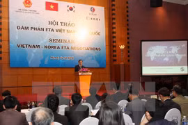 2012年12月的越韩自由贸易协定谈判研讨会