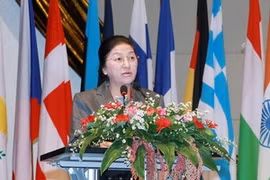 第七届亚欧议会伙伴会议主席、老挝国会主席巴妮·亚陶都