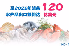 图表新闻：至2025年越南水产品出口额将达120亿美元