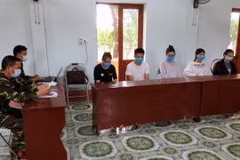 非法入境越南的5名中国人被捕