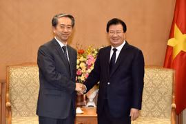 越南政府副总理郑廷勇会见中国驻越大使熊波