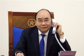 越南政府总理阮春福与澳大利亚总理通电话