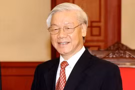 越共中央总书记阮富仲就柬埔寨国庆67周年向柬埔寨国王致贺电