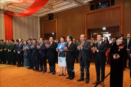 中国驻越大使馆举行越中建交70周年招待晚宴