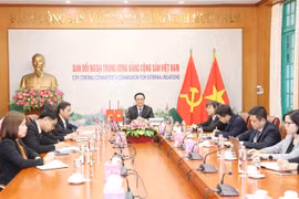 越共中央对外部部长同中国共产党中央对外联络部部长举行视频会谈