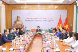 越共中央宣教部部长与古巴共产党中央思想委员会主任进行视频会谈