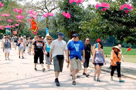 2020庚子年春节假期河内旅游接待人数出现较大的波动